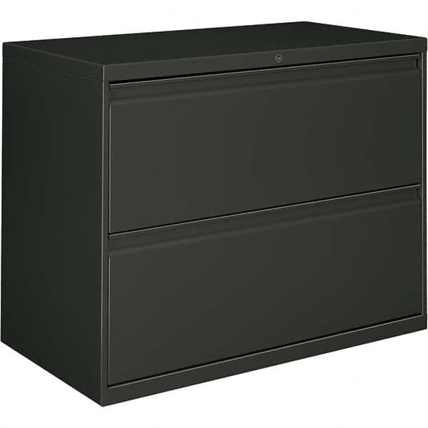 Horizontal File Cabinet: 2 Drawers, Metal, Charcoal MPN:ALEHLF3629CC