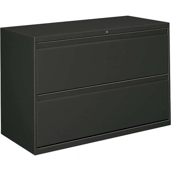 Horizontal File Cabinet: 2 Drawers, Steel, Charcoal MPN:ALEHLF4229CC