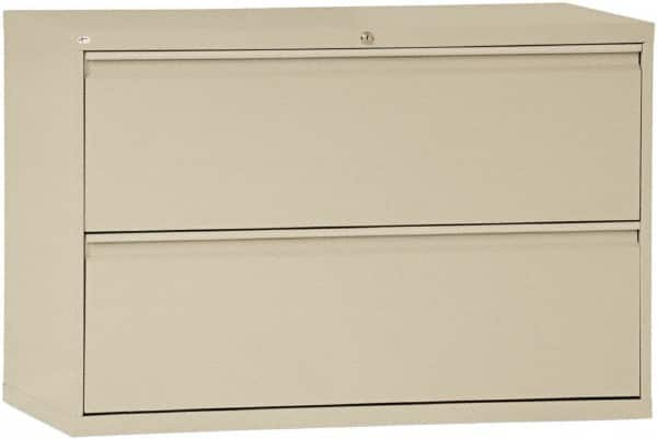 Horizontal File Cabinet: 2 Drawers, Steel, Putty MPN:ALEHLF4229PY