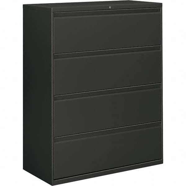 Horizontal File Cabinet: 4 Drawers, Metal, Charcoal MPN:ALEHLF4254CC