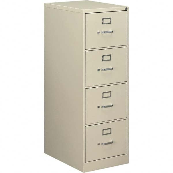 Vertical File Cabinet: 4 Drawers, Steel, Putty MPN:ALEHVF1952PY