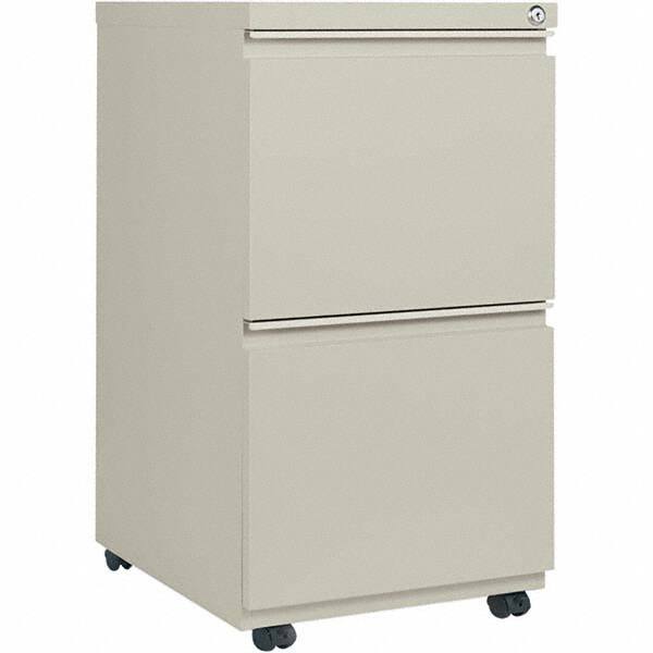 Pedestal File Cabinet: 2 Drawers, Steel, Putty MPN:ALEPBFFPY