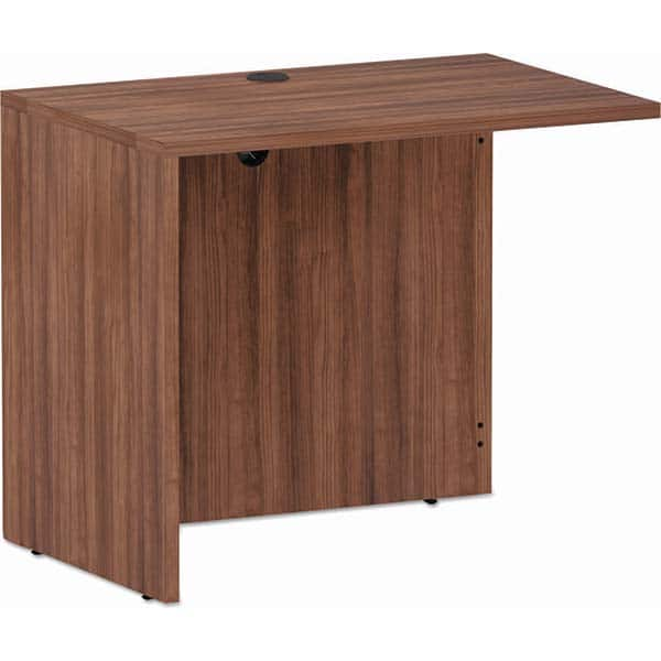 Alera Valencia Series Reversible Return/Bridge Shell, 35w x 23 5/8d x 29 1/2h, Modern Walnut MPN:ALEVA353624WA