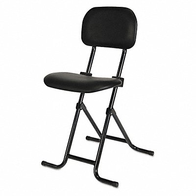 Height-Adjustable Folding Stool Black MPN:AAPCS612