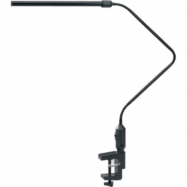 Task Light: LED, Two-Point Arm, Desk, Black MPN:ALELED902B