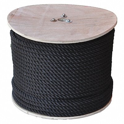 Rope 2-1/2 ft L 1/2 Dia Black MPN:AG3STN12600B