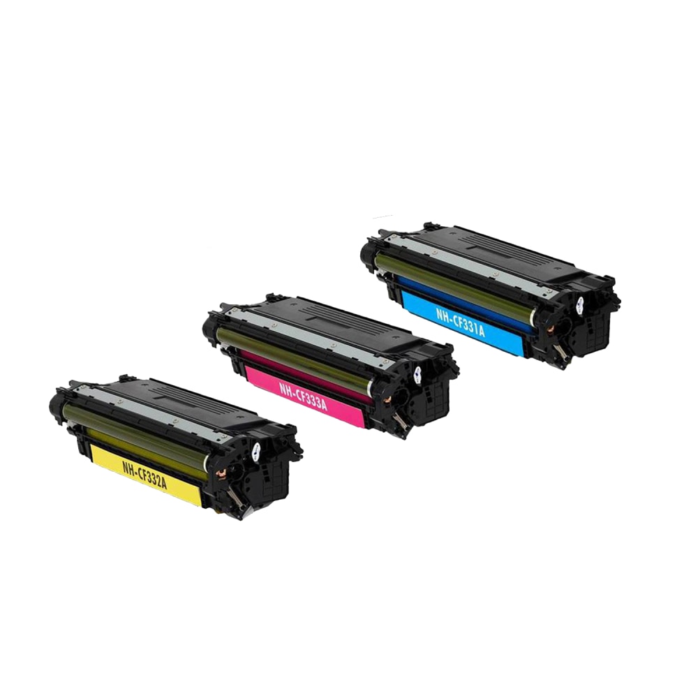 M&A Global Remanufactured Tri-Color Toner Cartridge Replacement For HP 653A, CF321A, CF322A, CF323A MPN:CF321A/322A/323A