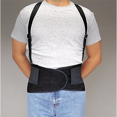 Back Support M 32in to 38in Black MPN:7176-02