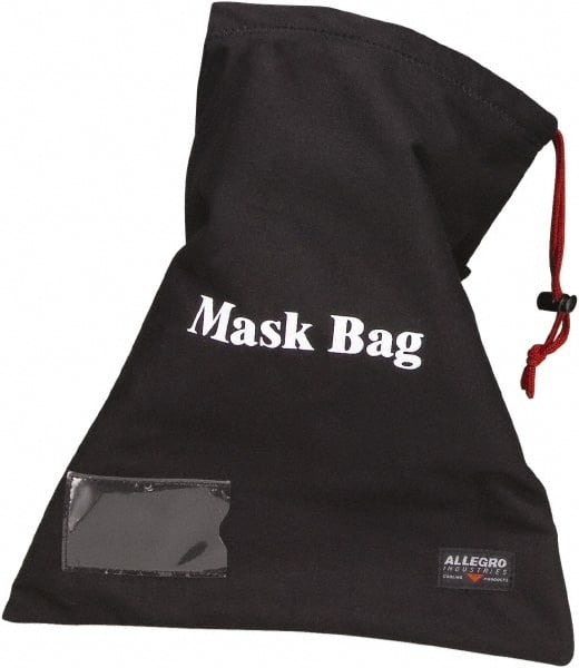 Facepiece Face Shield Storage Bag: Cotton, Black MPN:2025