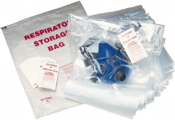 Facepiece Face Shield Storage Bag: Polyester, Clear MPN:4001-05