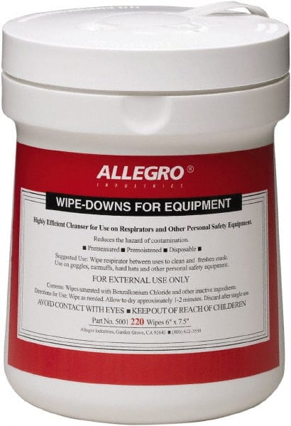 Facepiece Respirator Cleaning Wipes: MPN:5001