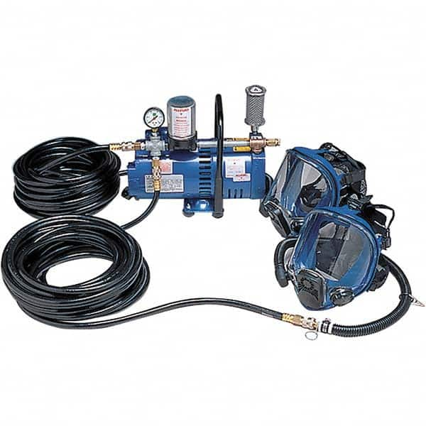 SAR Hood: (2) 50' Hoses, (2) Hoods, Breathing Air Pump MPN:9210-02