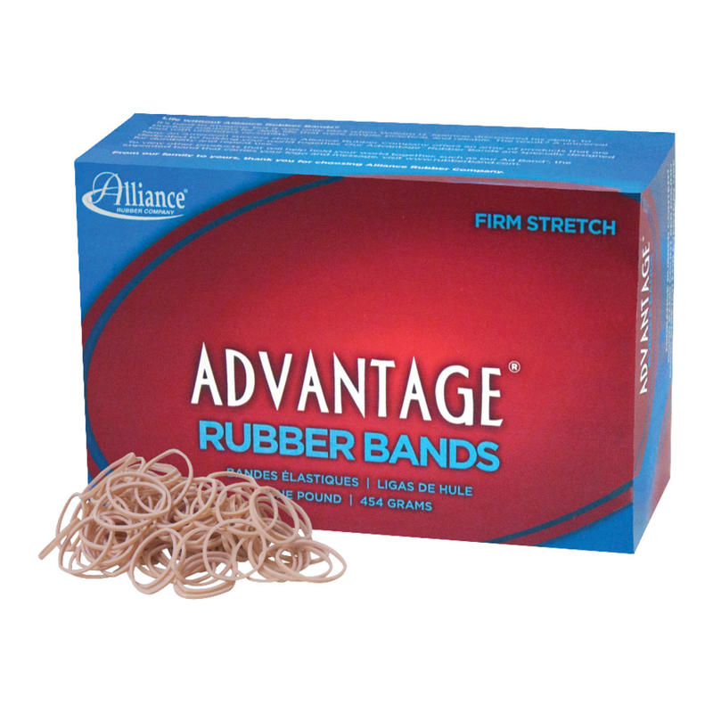 Alliance Rubber Advantage Rubber Bands, Size 10, 1 1/4in x 1/16in, Natural, Box Of 3700 (Min Order Qty 11) MPN:26105