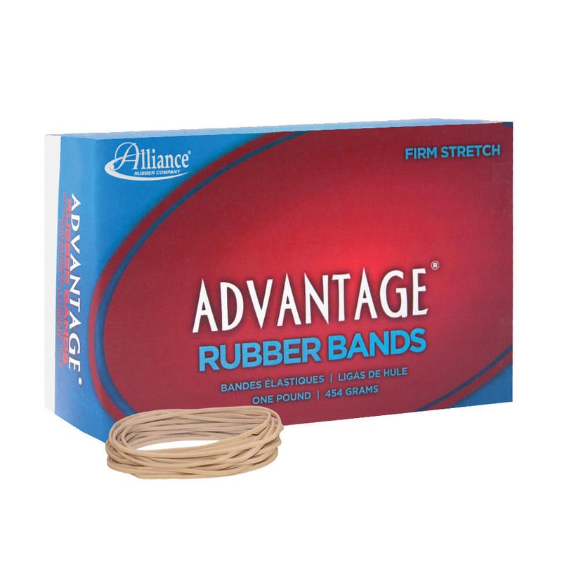 Alliance Rubber Advantage Rubber Bands In 1-Lb Box, #19, 3 1/2in x 1/16in, Box Of 1,250 (Min Order Qty 8) MPN:26195