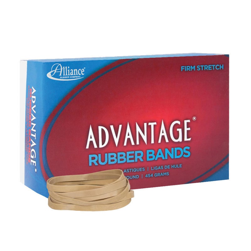 Alliance Rubber Advantage Rubber Bands In 1-Lb Box, #64, 3 1/2in x 1/4in, Box Of 320 (Min Order Qty 8) MPN:26645