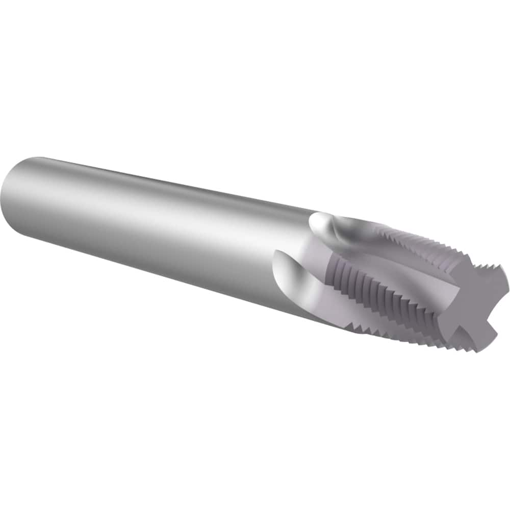 Helical Flute Thread Mill: 2-1/2, Internal & External, 5 Flute, Solid Carbide MPN:TM8NPTM