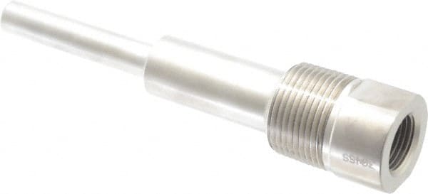 6 Inch Overall Length, 1 Inch Thread, 304 Stainless Steel Standard Thermowell MPN:1-260S-U4.5 304