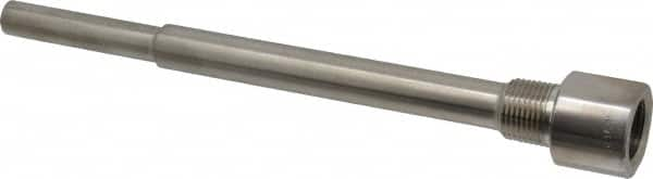 9 Inch Overall Length, 1/2 Inch Thread, 304 Stainless Steel Standard Thermowell MPN:.5-260S-U7.5