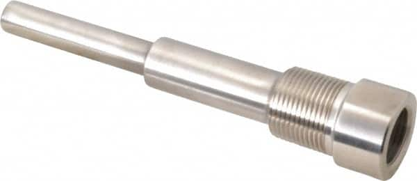 6 Inch Overall Length, 3/4 Inch Thread, 316 Stainless Steel Standard Thermowell MPN:.75-260S-U=4.5