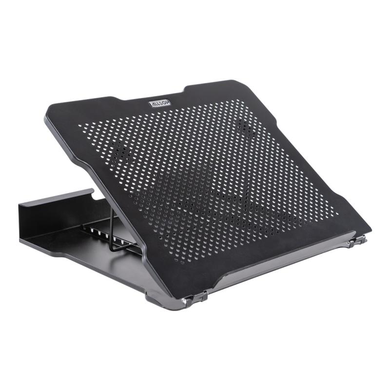 Allsop Adjustable Metal Laptop Stand, 2-1/2inH x 13-7/16inW x 11-1/2inD, Black (Min Order Qty 3) MPN:32147