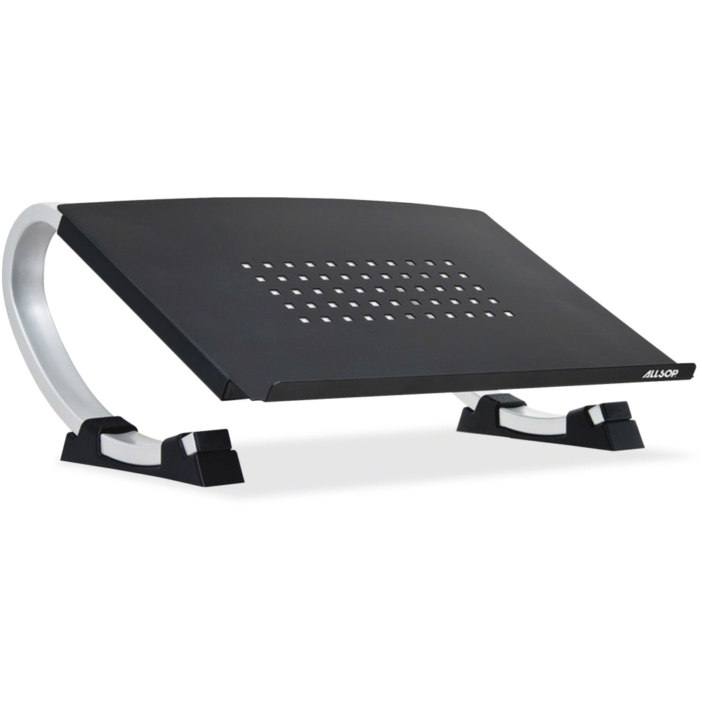 Allsop Laptop Adjustable Curve Stand, 5.6in x 14.7in x 11.5in, Black/Silver (Min Order Qty 2) MPN:ASP30498