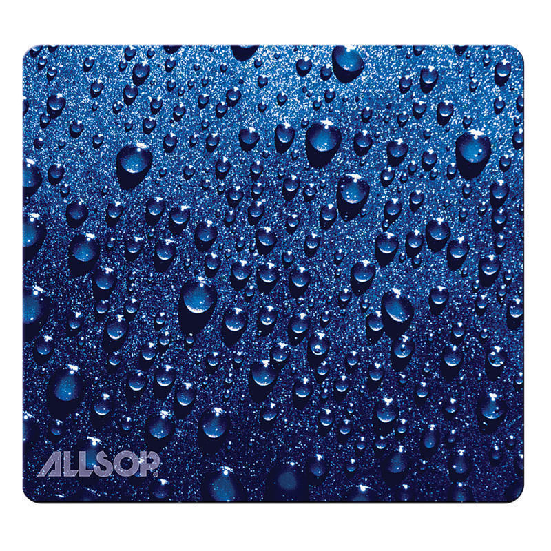 Allsop Naturesmart Mouse Pad, 8.5in x 8in, Blue Raindrop (Min Order Qty 11) MPN:30182