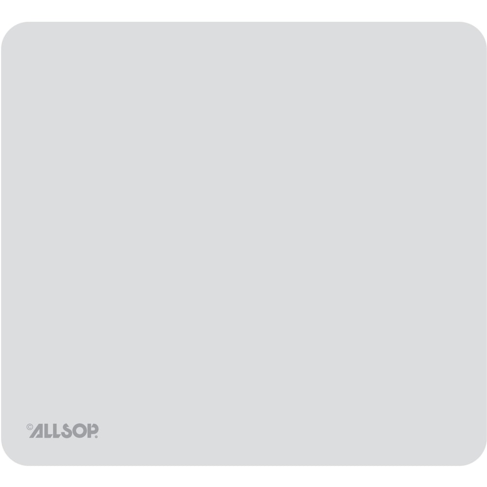 Allsop Accutrack Slimline Mouse Pad, 0.16inH x 8inW x 8.5inD, Silver (Min Order Qty 9) MPN:30202