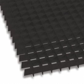 American Louver Eggcrate Grille Panel Aluminum Black PK2 ALUMBLK-2448-2PK