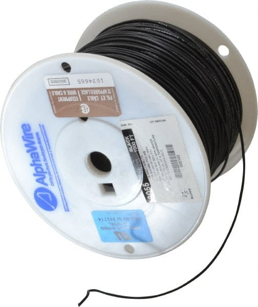 18 AWG, 16 Strand, 305 m OAL, Tinned Copper Hook Up Wire MPN:3055 BK001