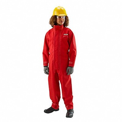 K3043 Coverall Chemical Resistant Red M MPN:66-667