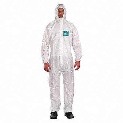 J4508 Hooded Coveralls White M Elastic PK25 MPN:WH18-B-92-111-03