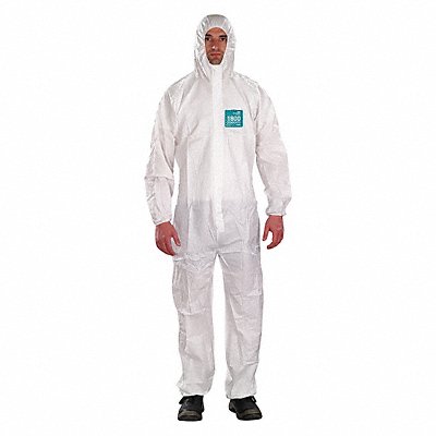 J4508 Hooded Coveralls White XL Elastic PK25 MPN:WH18-B-92-111-05