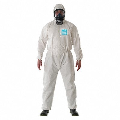 J4511 Hooded Coveralls White S Elastic PK25 MPN:WH20-B-92-111-02