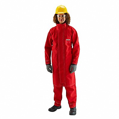 Coat Chemical Resistant Red L MPN:66-663