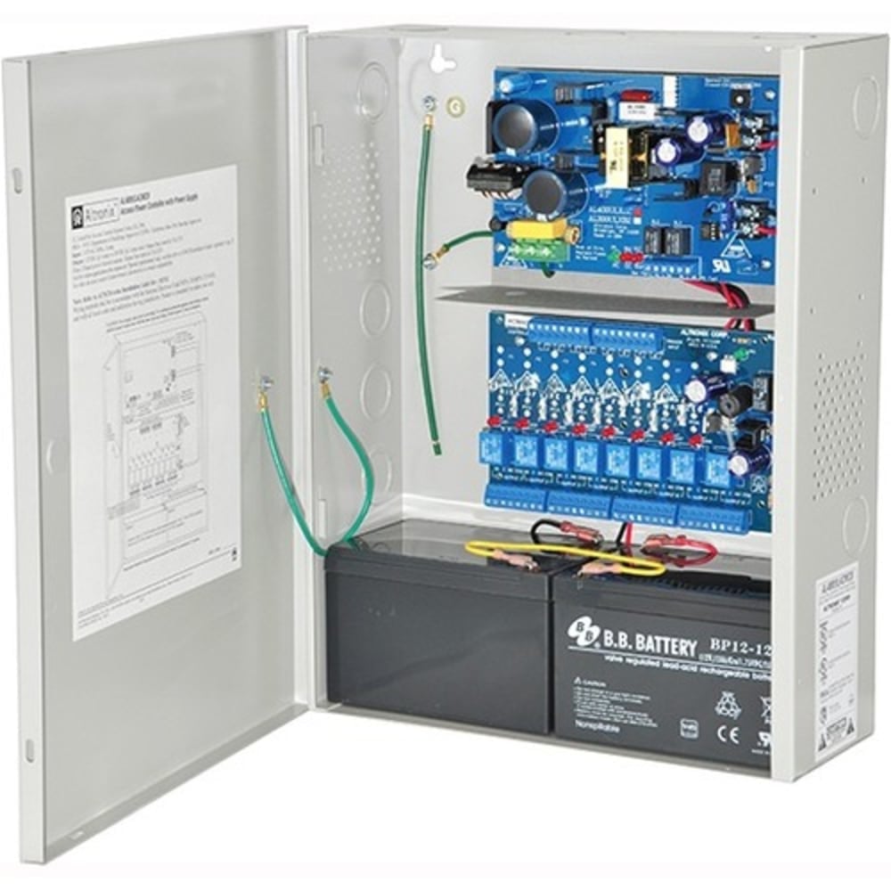 Altronix AL400ULACMCB Proprietary Power Supply - Wall Mount, Enclosure - 120 V AC Input - 12 V DC, 24 V DC Output - 8 +12V Rails MPN:AL400ULACMCB