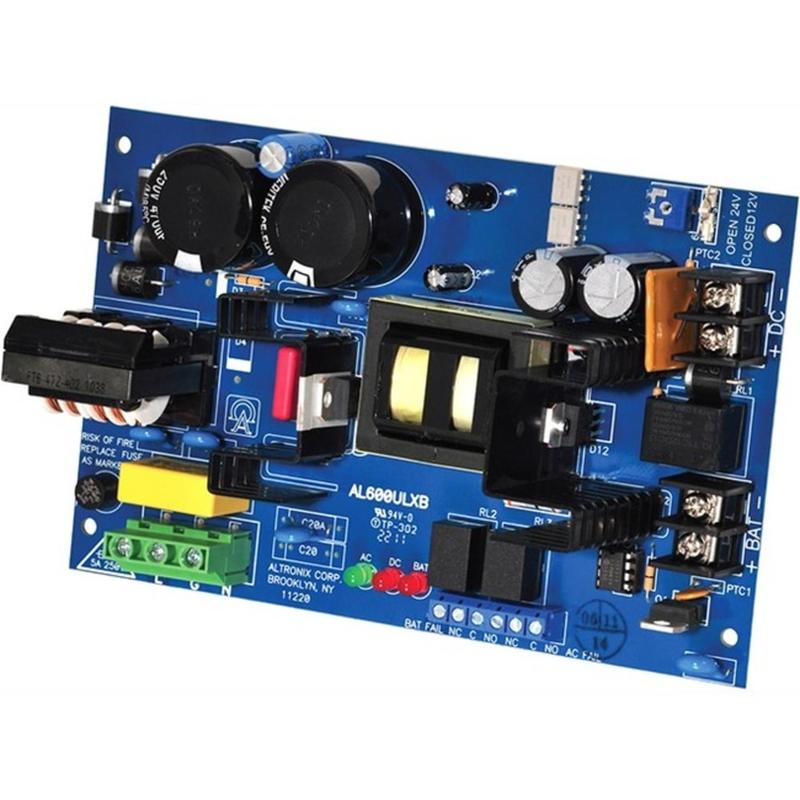 Altronix AL600ULXB Proprietary Power Supply - Board - 120 V AC Input - 12 V DC, 24 V DC Output MPN:AL600ULXB