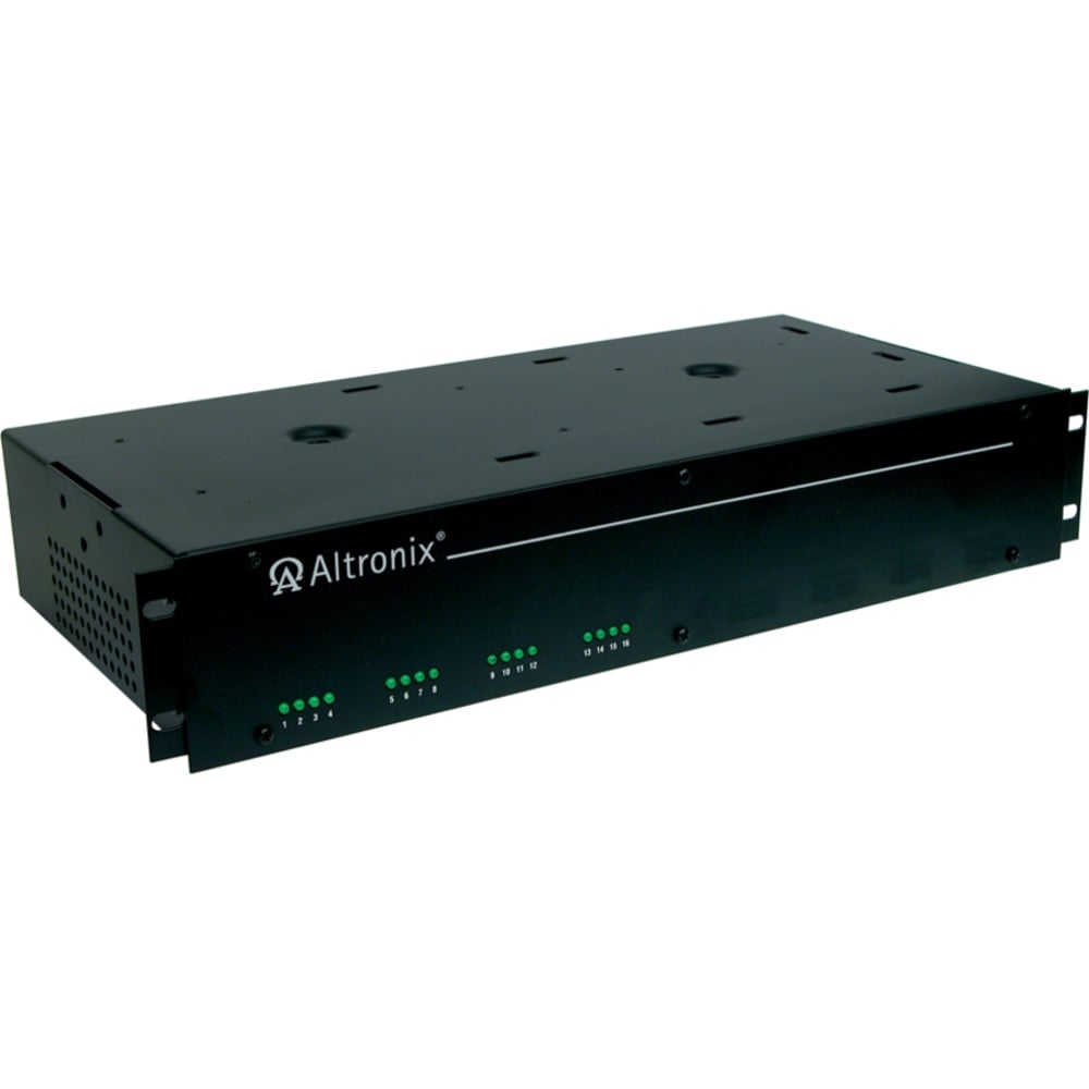 Altronix R1224DC16CB - Power adapter (rack-mountable) - AC 115 V - output connectors: 16 - 2U MPN:R1224DC16CB