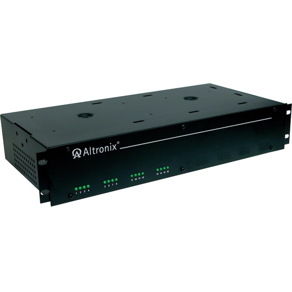 Altronix R2416600UL - Power converter (rack-mountable) - AC 115 V - 600 VA - output connectors: 16 - 2U - 19in MPN:R2416600UL