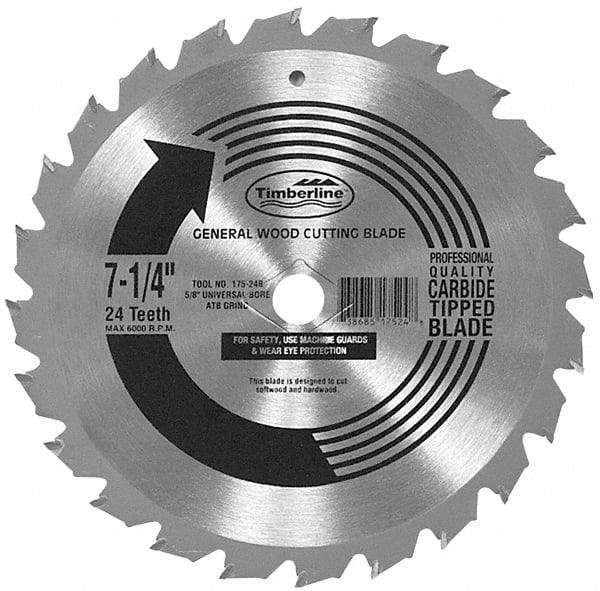 Wet & Dry Cut Saw Blade: 7-1/4