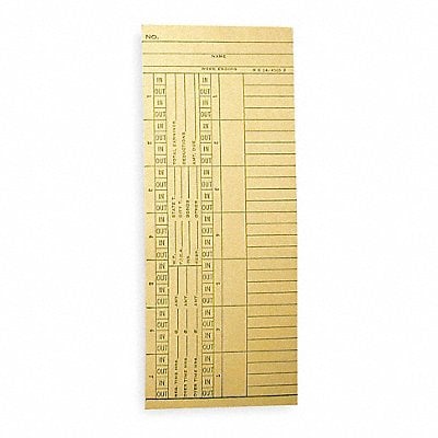 Payroll Time Card Double Sided PK1000 MPN:NK14-4505A