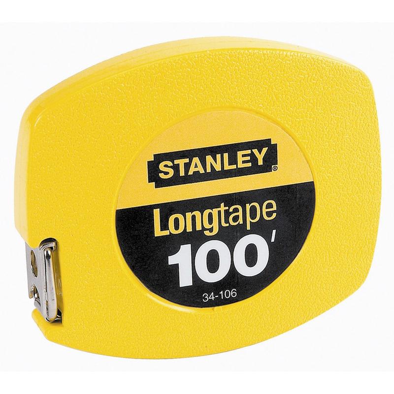 Stanley 100ft Yellow Tape Measure (Min Order Qty 3) MPN:34-106