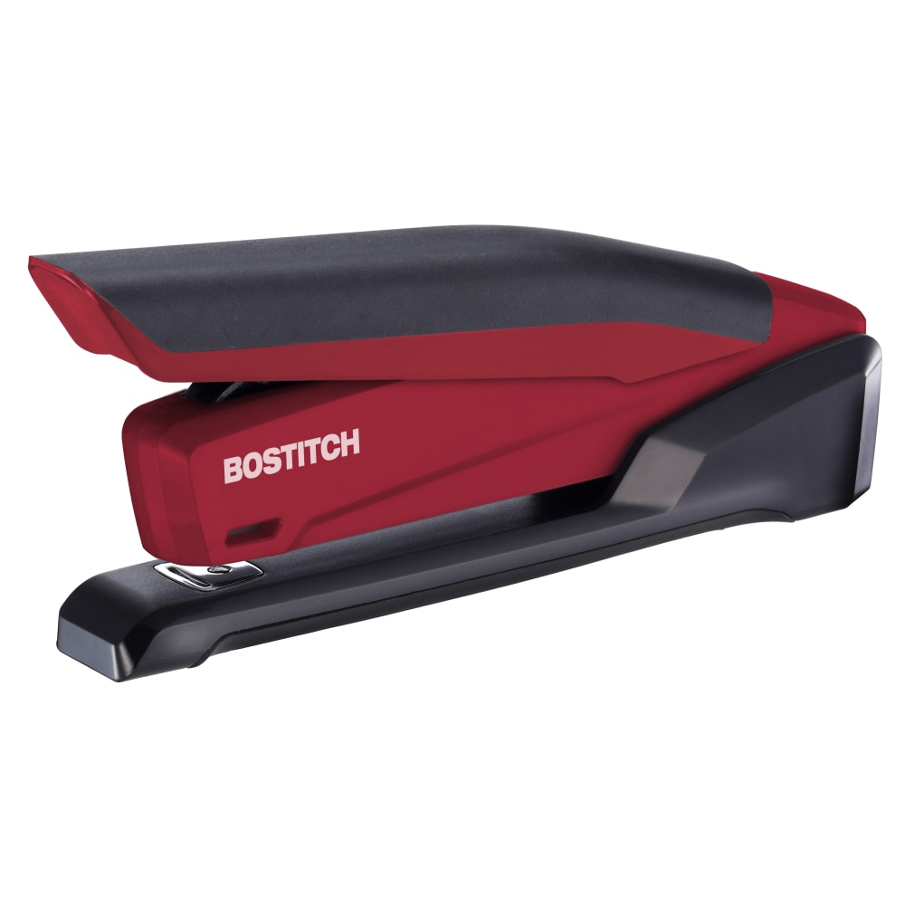 PaperPro InPower Spring-Powered Desktop Stapler With Antimicrobial Protection, 20-Sheet Capacity, Red (Min Order Qty 6) MPN:1124