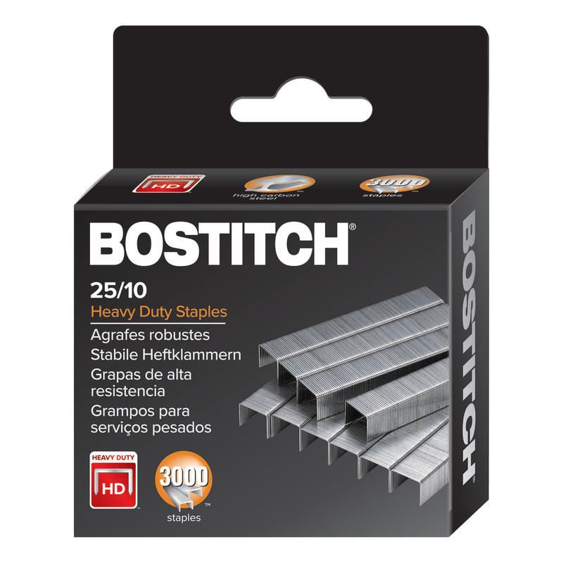 Bostitch Premium Heavy-Duty Staples, 3/8in Standard Strip, Box of 3,000 (Min Order Qty 30) MPN:1962