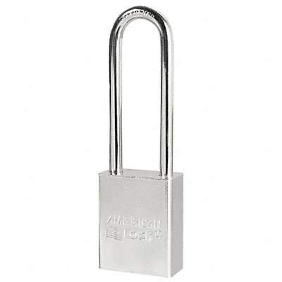 Keyed Padlock 3/4 in Rectangle Silver MPN:A5102