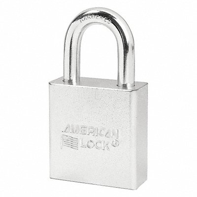 Keyed Padlock 3/4 in Rectangle Silver MPN:A5200