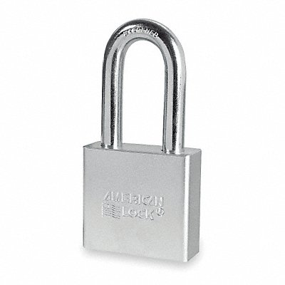 Keyed Padlock 3/4 in Rectangle Silver MPN:A5261