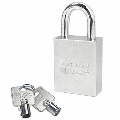 Keyed Padlock 3/4 in Rectangle Silver MPN:A7200KA