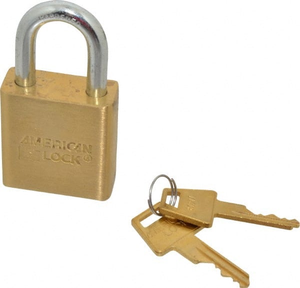 Padlock: Steel, Keyed Different, 1-3/4