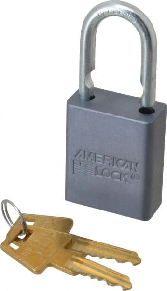 Padlock: Aluminum, Keyed Different, 1-1/2