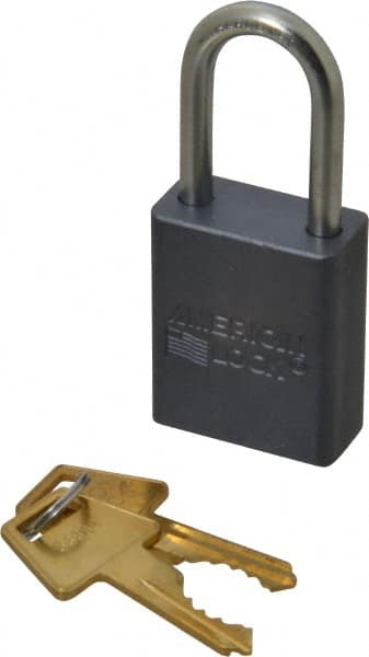 Padlock: Aluminum, Keyed Different, 1-1/2